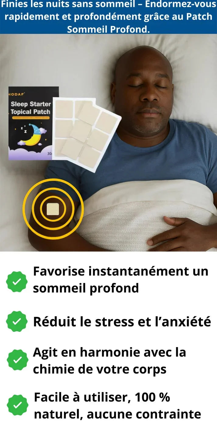 HODAF Patch Sommeil – Dormez mieux, vivez mieux(30 pièces inclues)