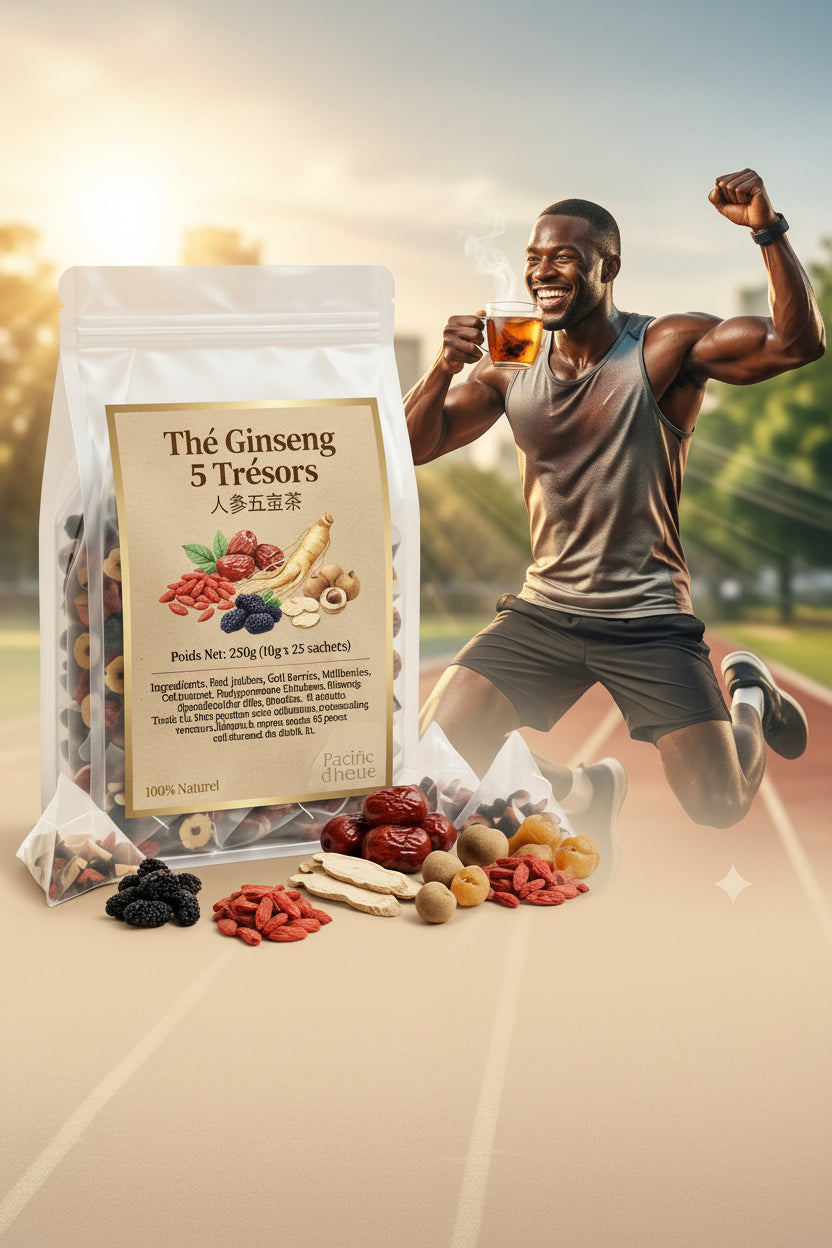 Thé Ginseng 5 Trésors — Infusion Bien-être Naturelle